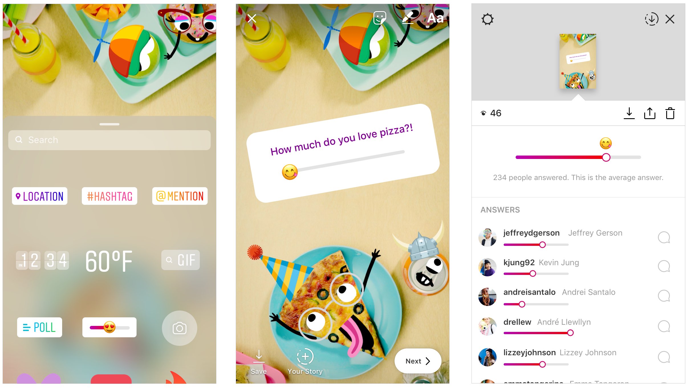 Image result for instagram emoji slider