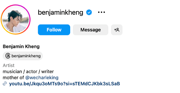 Benjamin Kheng (@benjaminkheng) – 462K Followers