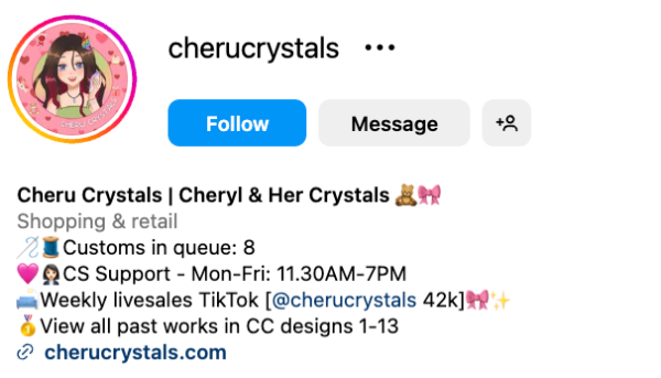 Cheryl Chua (@cherucrystals) – 7.6K followers