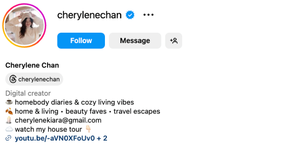 Cherylene (@cherylenechan) – 115K followers