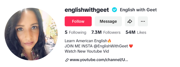 English with Geet (@englishwithgeet) – 7.3M followers