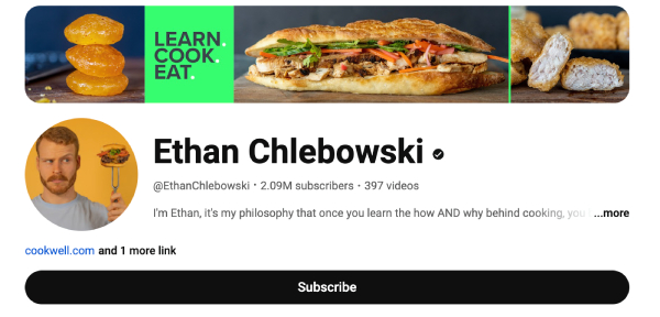 Ethan Chlebowski (@EthanChlebowski) - 2.9M Subscribers