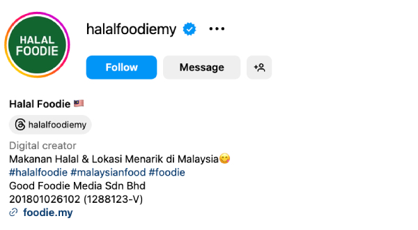 Halal Foodie (@halalfoodiemy) – 751K followers