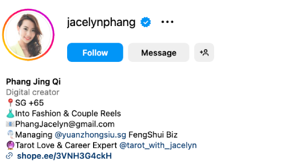 Jacelyn Phang (@jacelynphang) – 13.1K followers