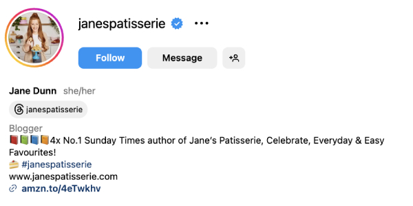 Jane Dunn (@janespatisserie) – 1M followers