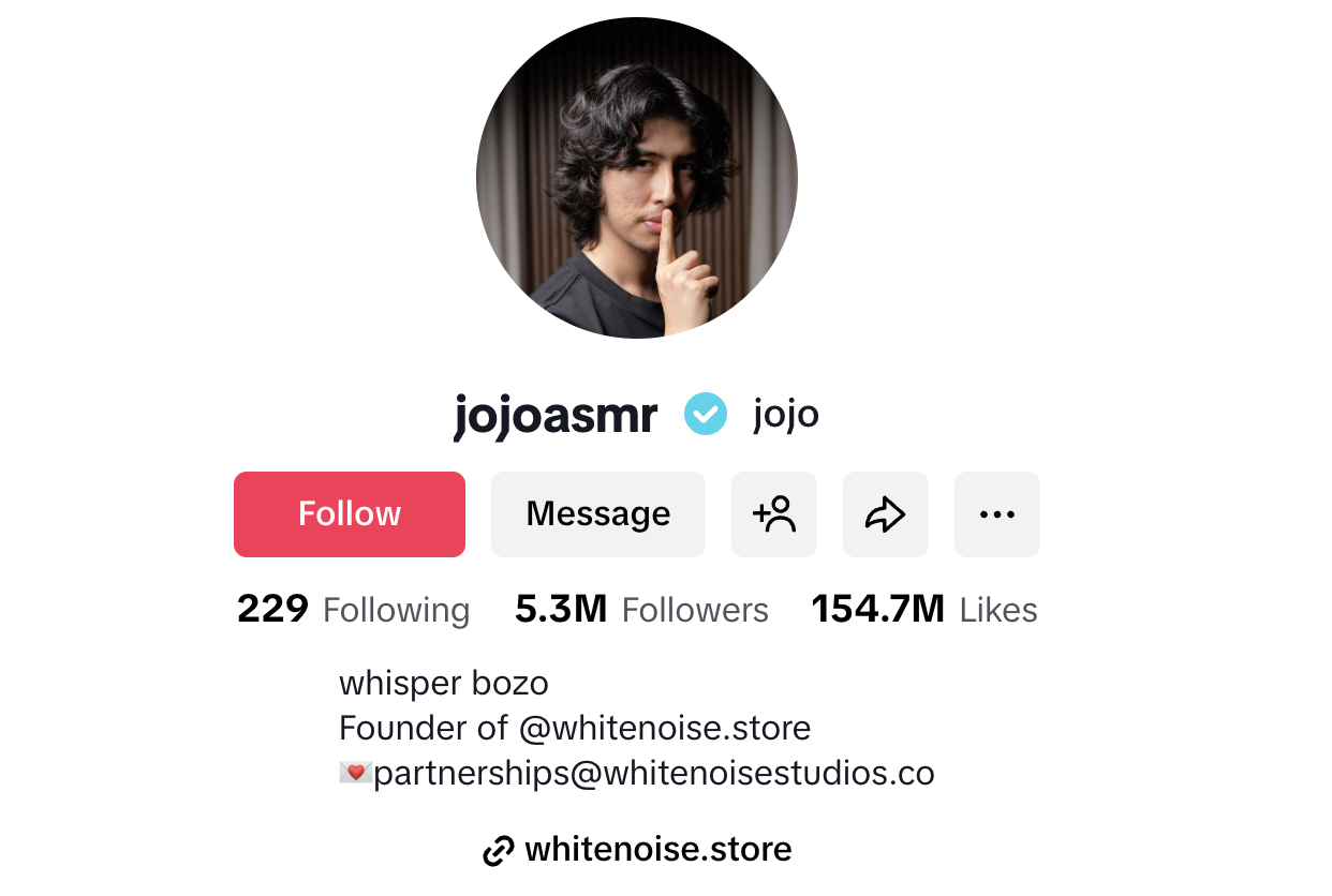Jojo (@jojoasmr) – 5.3M Followers
