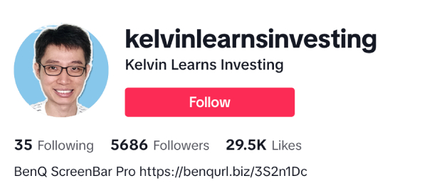 Kelvin Tan (@kelvinlearnsinvesting) – 5.6K Followers