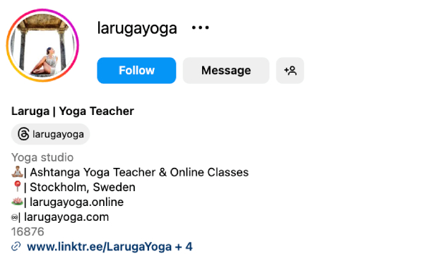 Laruga Glaser (@larugayoga) – 349K Followers