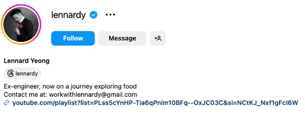 Lennard Yeong (@lennardy) – 419K Followers