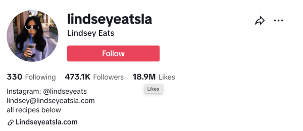 Lindsey (@lindseyeatsla) - 473.3K Followers