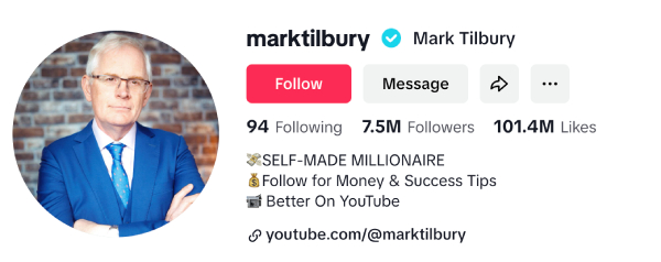 Mark Tilbury (@marktilbury) – 7.5M followers