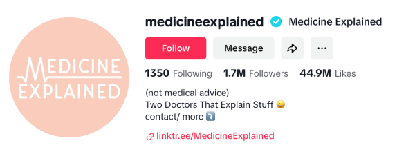 Medicine Explained (@medicineexplained) – 1.7M followers