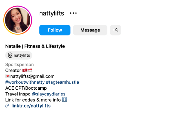 Natalie (@nattylifts) – 27.6K followers