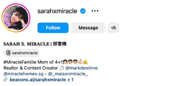 Sarah X Miracle (@sarahxmiracle) – 190K Followers