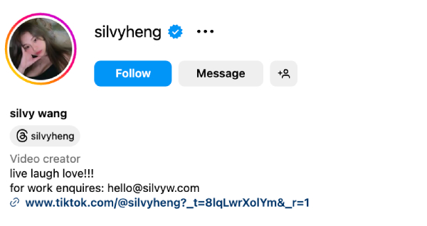 Silvy Wang (@silvyheng) – 94.1K followers