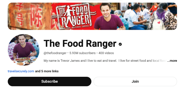 The Food Ranger (@thefoodranger) - 5.93M Subscribers