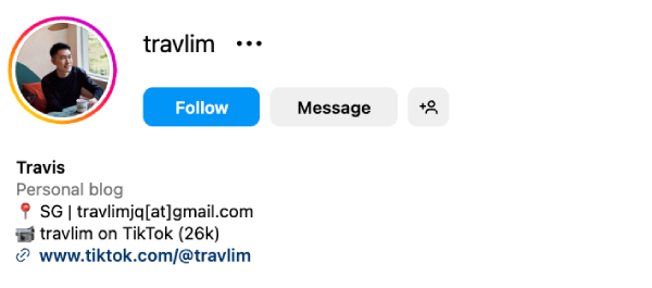 Travis Lim (@travlim) - 7.4K Followers