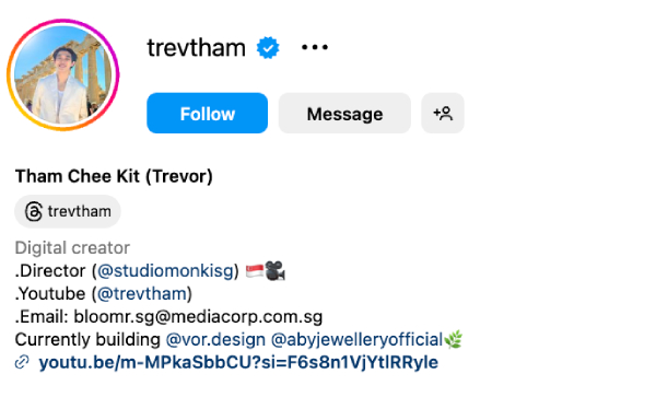 Trevor Tham (@trevtham) - 100K Followers