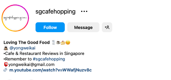 Yong Wei Kai (@sgcafehopping) – 61.3K Followers