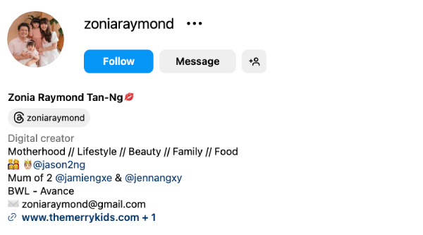 Zonia Raymond Tan-Ng (@zoyniaraymond) – 40.4K Followers